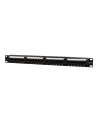 Gembird patch panel 19'' 24 port 1U kat.6 z półką do organizacji kabli, czarny - nr 6