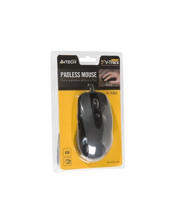 Mysz optyczna A4tech N-708X V-Track, 1600DPI, USB, czarna