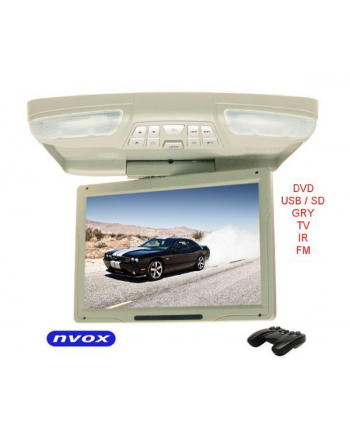 NVOX Monitor podsufitowy podwieszany LCD 12' z DVD USB SD GRY