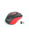 Mysz bezprzewodowa OMEGA OM-419 2,4GHz, 1000DPI, nano USB, czarno-czerwona - nr 6