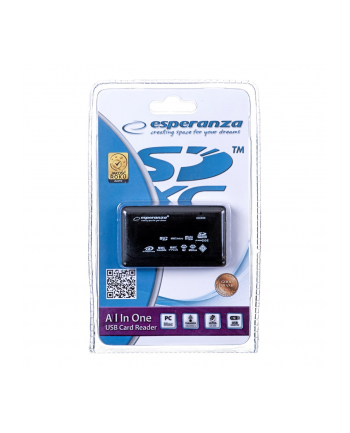Esperanza Uniwersalny czytnik Kart Pamięci USB 2.0 EA117
