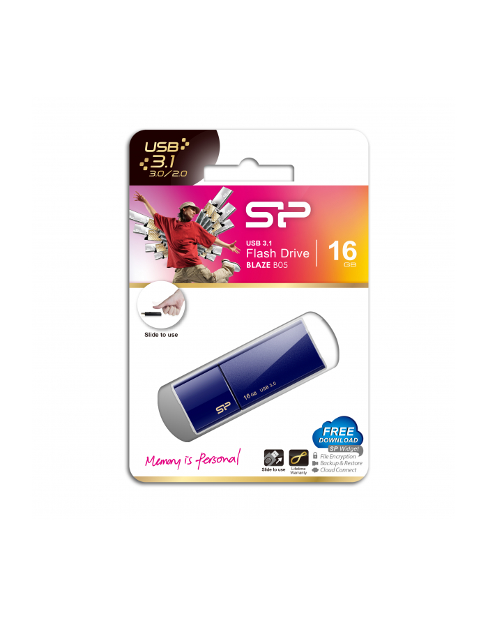 Silicon Power BLAZE B05 16GB USB 3.0 Navy Blue główny