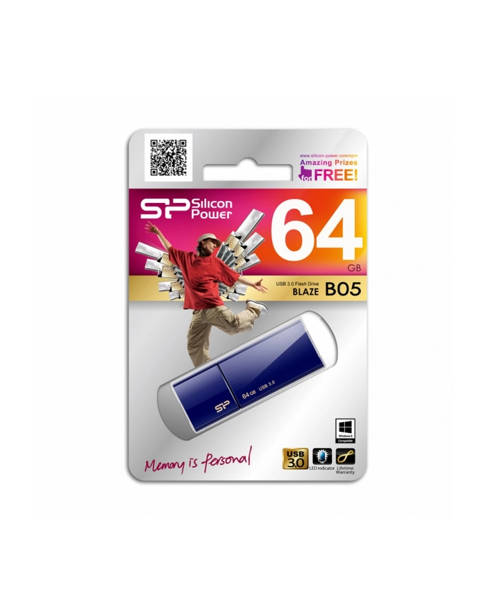Silicon Power BLAZE B05 64GB USB 3.0 Navy Blue główny
