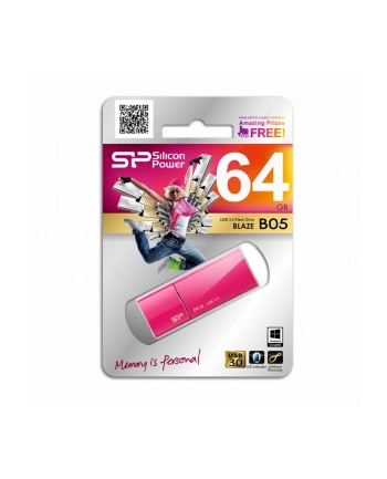 Silicon Power BLAZE B05 64GB USB 3.0 Sweet Pink nr 1
