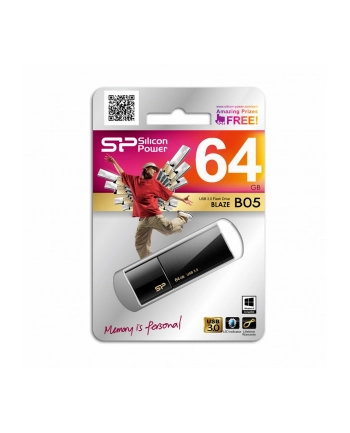 Silicon Power BLAZE B05 64GB USB 3.0 Classic Black nr 1