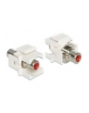 Moduł Keystone RCA(F)->RCA(F) czerwony - nr 10