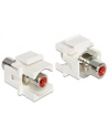 Moduł Keystone RCA(F)->RCA(F) czerwony - nr 6