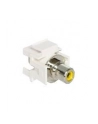 Moduł Keystone RCA(F)->RCA(F) Źółty (pozłacane styki) - nr 9