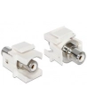 Moduł Keystone RCA(F)->RCA(F) Biały (pozłacane styki) - nr 6