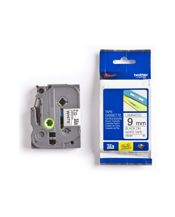 BROTHER TAŚMA LAMINOWANA 9MM/8M CZARNY NA BIAŁYM nr 1