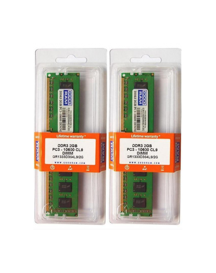 DDR3 4GB PC3-10600 CL9 GOODRAM 512x8 główny