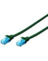 Patch cord U/UTP kat.5e PVC 2m zielony - nr 15
