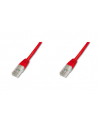 Patch cord U/UTP kat.5e PVC 2m czerwony - nr 3