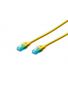 Patch cord U/UTP kat.5e PVC 2m żółty - nr 2