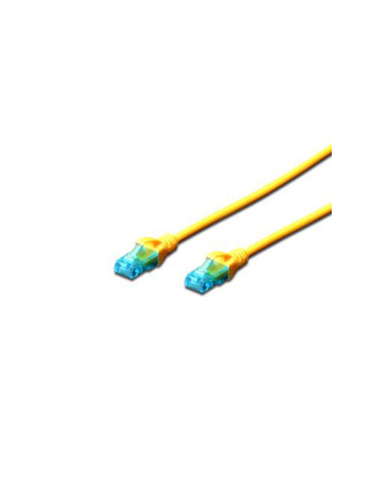 Patch cord U/UTP kat.5e PVC 2m żółty nr 2