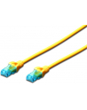 Patch cord U/UTP kat.5e PVC 2m żółty - nr 8