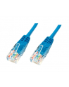 Patch cord U/UTP kat.5e PVC 3m niebieski - nr 1