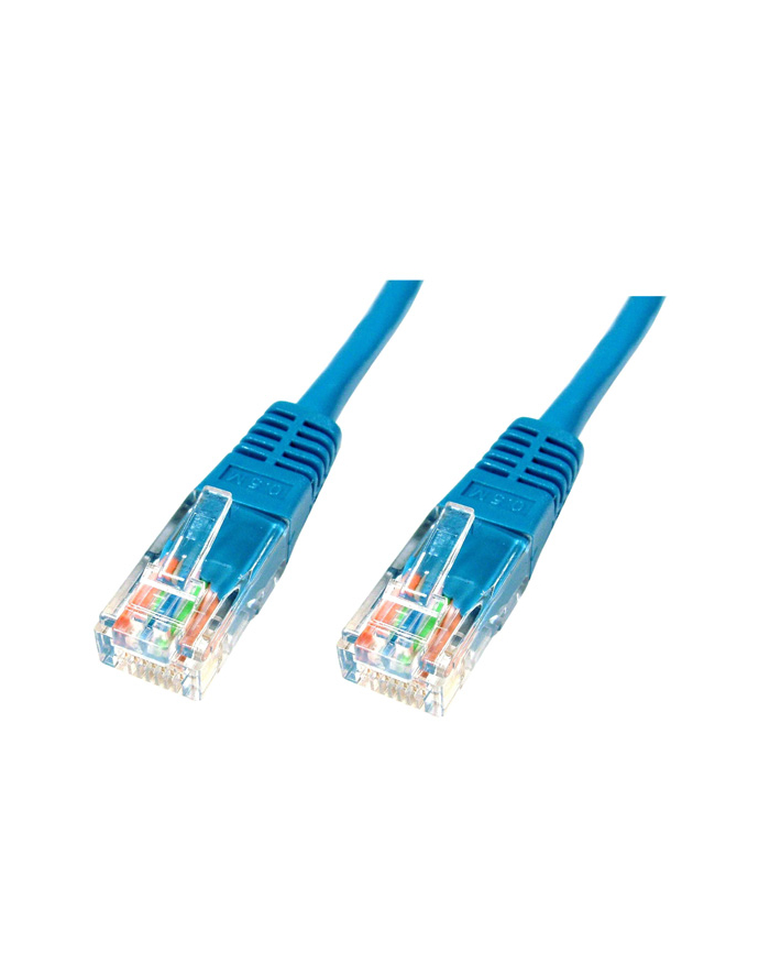 Patch cord U/UTP kat.5e PVC 3m niebieski główny