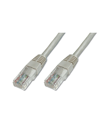 Patch cord U/UTP kat.5e PVC 3m szary