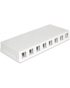 Obudowa montażowa Keystone Biała (8 portów) - nr 20