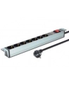 Listwa zasilająca PDU 19', 1U, 7 gniazd, moc: 16A, 4000W, aluminiowa, włącznik, zabezp. przeciwprzepięciowe, 2m - nr 10