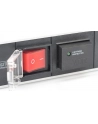 Listwa zasilająca PDU 19', 1U, 7 gniazd, moc: 16A, 4000W, aluminiowa, włącznik, zabezp. przeciwprzepięciowe, 2m - nr 16