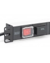 Listwa zasilająca PDU 19', 1U, 7 gniazd, moc: 16A, 4000W, aluminiowa, włącznik, zabezp. przeciwprzepięciowe, 2m - nr 25
