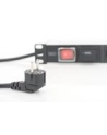 Listwa zasilająca PDU 19', 1U, 7 gniazd, moc: 16A, 4000W, aluminiowa, włącznik, zabezp. przeciwprzepięciowe, 2m - nr 6