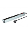 Listwa zasilająca PDU 19', 1U, 7 gniazd, moc: 16A, 4000W, aluminiowa, włącznik, zabezp. przeciwprzepięciowe, 2m - nr 9