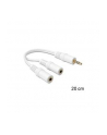 Delock Adapter Mini Jack(M) 4Pin -> Mini Jack(F)x2 20cm - nr 4