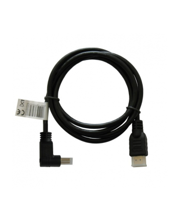 Kabel HDMI SAVIO CL-04  1,5m, czarny, KĄTOWY, złote końcówki