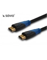 SAVIO CL-02 Kabel HDMI 1,5m, oplot nylonowy, złote końcówki, - nr 2