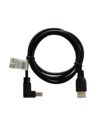 Kabel HDMI SAVIO CL-04  1,5m, czarny, KĄTOWY, złote końcówki nr 2