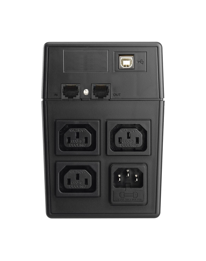 UPS POWER WALKER LINE-I 600VA 3xIEC RJ11/45 USB LCD główny