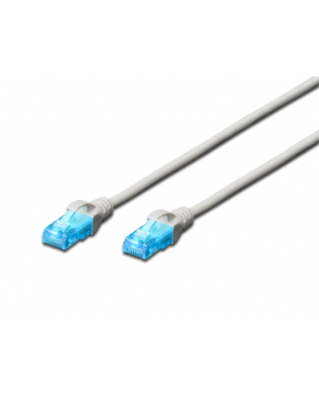Patch cord U/UTP kat.5ePVC 0,5m szary