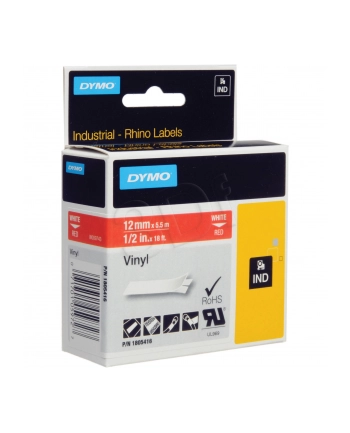 ETYK. RHINO WINYL 12mm BIALY/CZERWONY   1805416 nr 1