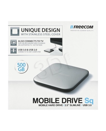 HDD FREECOM MOBILE DRIVE SQ 500GB USB 3.0 SLIM ZEW nr 2