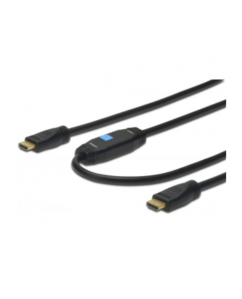 Kabel HDMI z wzmacniaczem, HDMI A /M (wtyk)                      - HDMI A /M (wtyk) 15m standard 1.4 czarny.