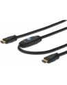 Kabel HDMI z wzmacniaczem, HDMI A /M (wtyk)                      - HDMI A /M (wtyk) 15m standard 1.4 czarny. - nr 5
