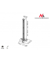 Maclean Uchwyt do projektora sufitowy MC-517S Odległość: 80mm - 980mm - nr 18
