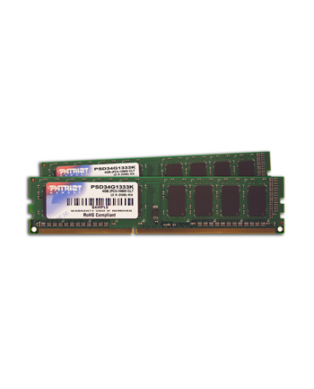 Pamięć RAM DDR3 Patriot 2X2GB 1333MHz Non-ECC CL9 DIMM kit