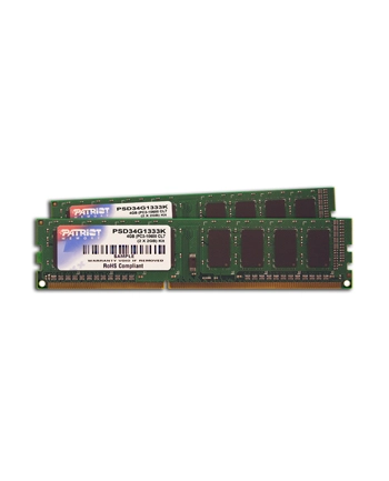 Pamięć RAM DDR3 Patriot 2X2GB 1333MHz Non-ECC CL9 DIMM kit nr 1
