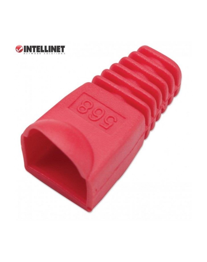 Intellinet Network Solutions Intellinet Osłonka na wtyk RJ45, opakowanie 10 sztuk, czerwona główny