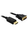 Delock kabel Displayport (M)->DVI-I(M) 24+1PIN 2m gold - nr 33