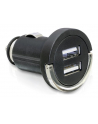 Delock ładowarka adapter napięcia zapalniczka 12V/24V -> 2 x USB, Black - nr 7