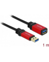Delock przedłużacz USB 3.0 AM-AF, 1m, black, Premium - nr 22