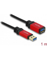 Delock przedłużacz USB 3.0 AM-AF, 1m, black, Premium - nr 33