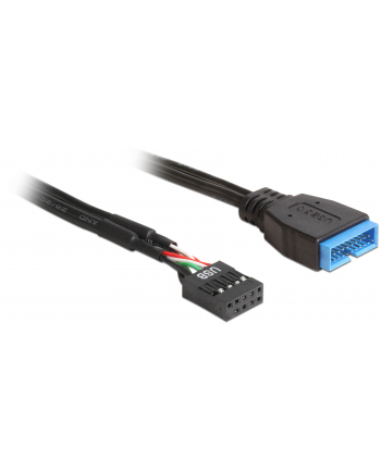 Delock kabel USB 2.0 płyta główna (F) > USB 3.0 płyta główna (M), 0.3m