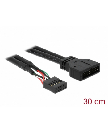 Delock kabel USB 2.0 płyta główna (F) > USB 3.0 płyta główna (M), 0.3m