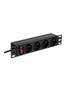 Netrack listwa zasilająca 10'' 1U, 230V/16A, 4xE, ALU - nr 6